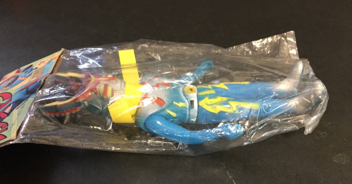 ☆未開封！ ポピー 当時物 イナズマン ソフビフィギュア 約15cm 石森