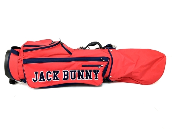 Jack bunny 262-980200 キャディバッグ 赤×ネイビー ゴルフ ジャック