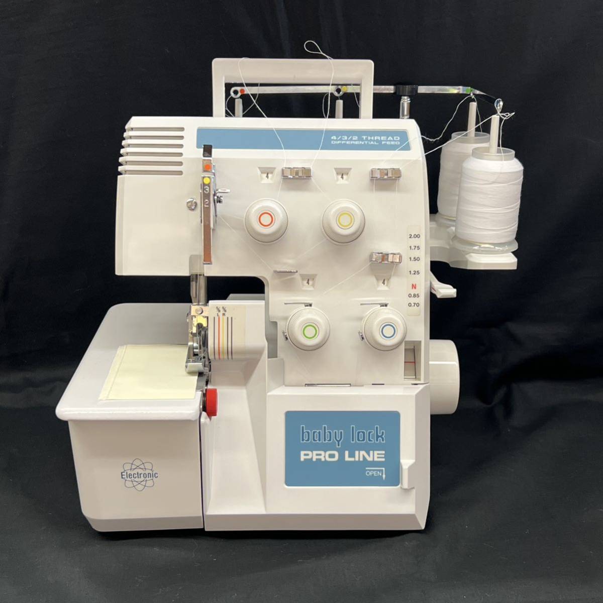 USED 中古 美品 整備調整済 日本製 ベビーロック BL4-738DF 2本針4本糸 