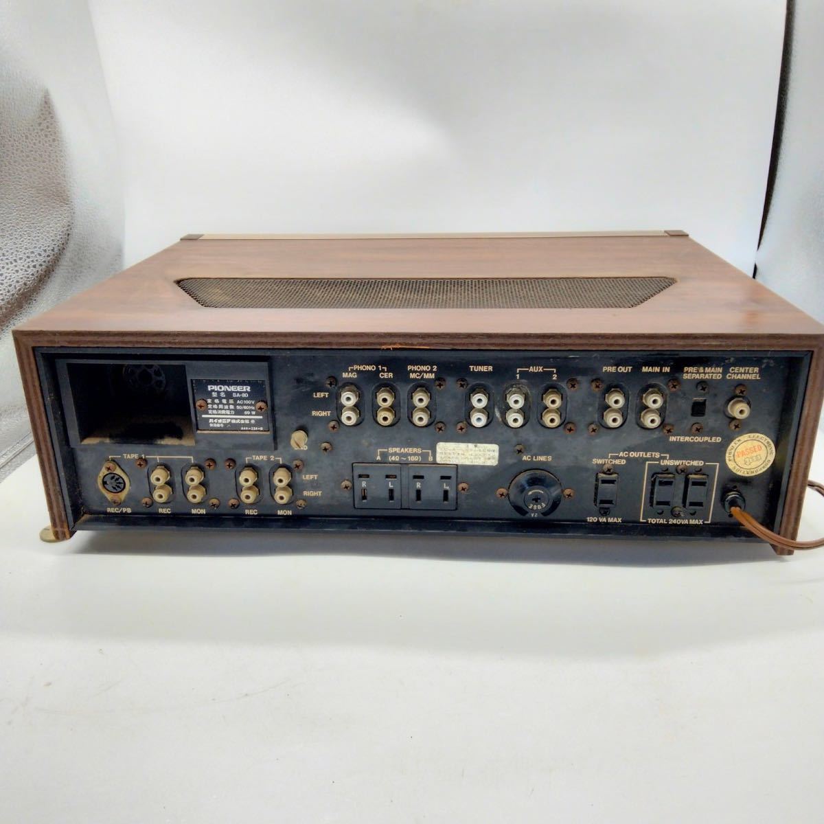 PIONEER パイオニア SA-80 TX-80 STEREO AMPLIFIER アンプ・チューナー 