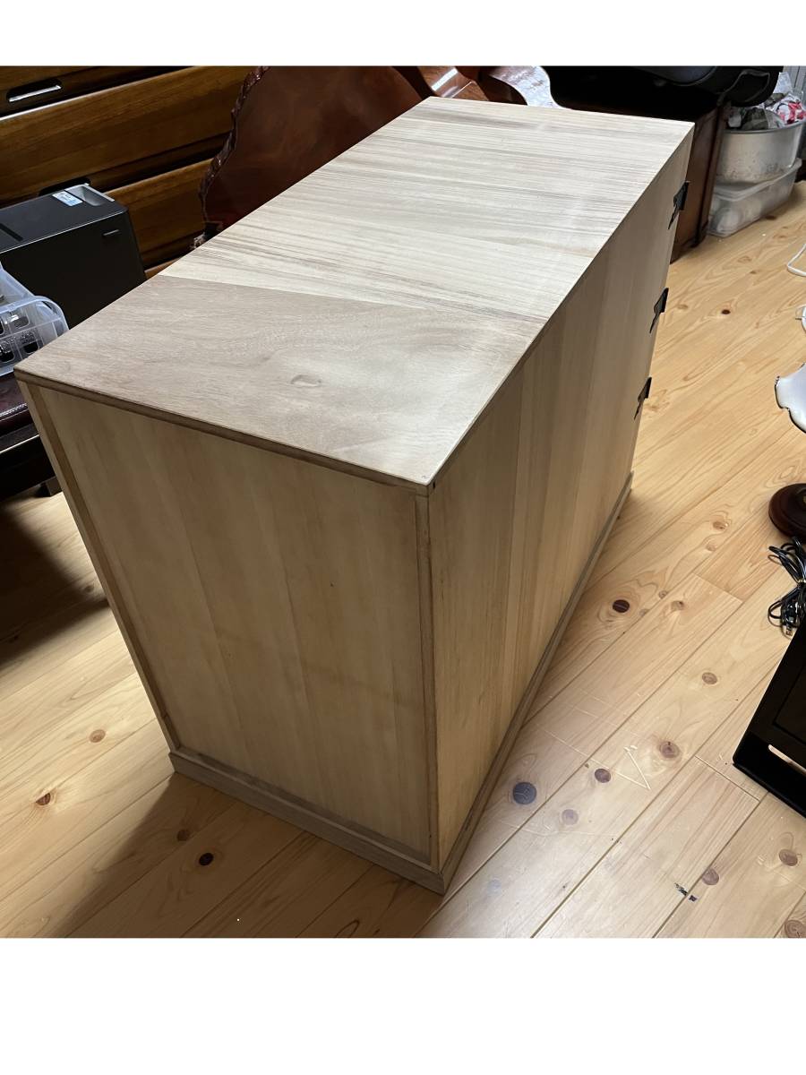 AC36 掛軸箪笥 総桐無垢 軸箱12本 掛軸収納 掛軸長物 ◇掛軸箪笥