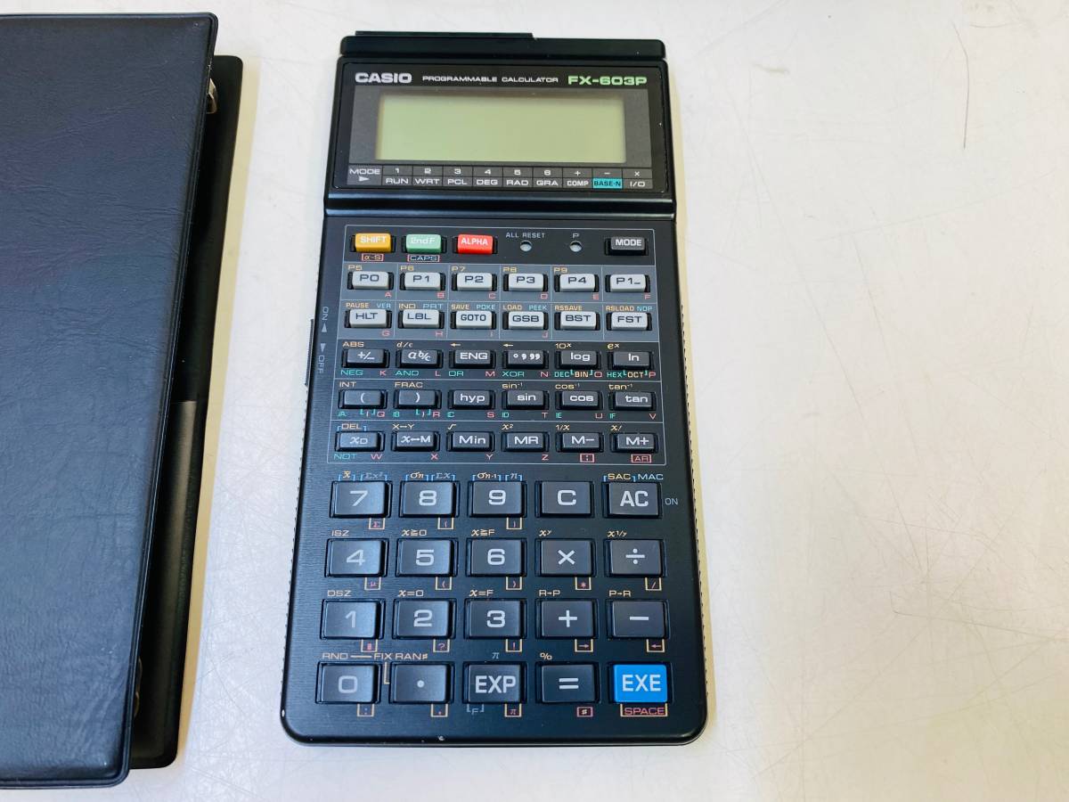 ◇【動作確認済】CASIO カシオ プログラム関数電卓 FX-603P 電卓君603 