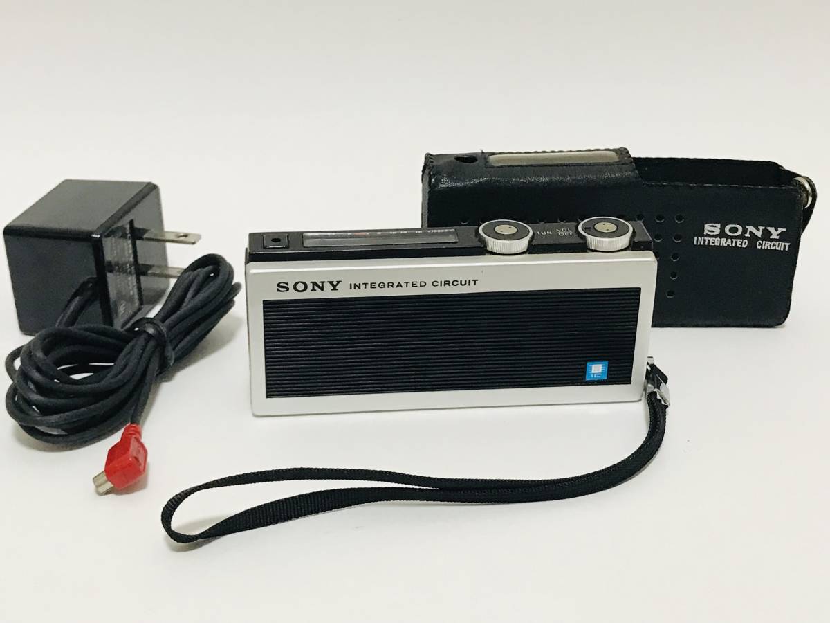 ジャンク】SONY ICR-200 昭和レトロ トランジスタラジオ 専用カバー