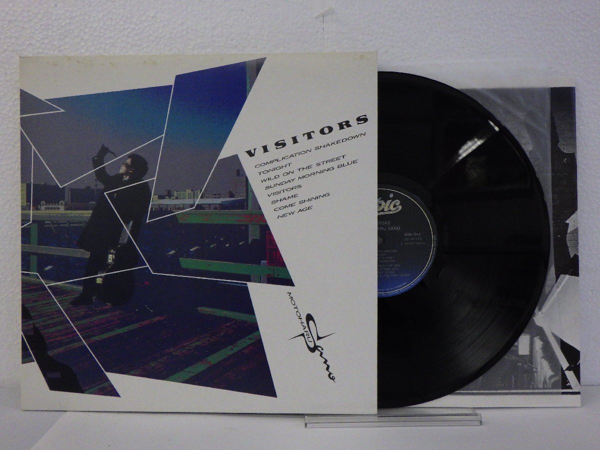 LP レコード 佐野元春 MOTOHARU SANO VISITORS ビジターズ E+ E7908Zの 