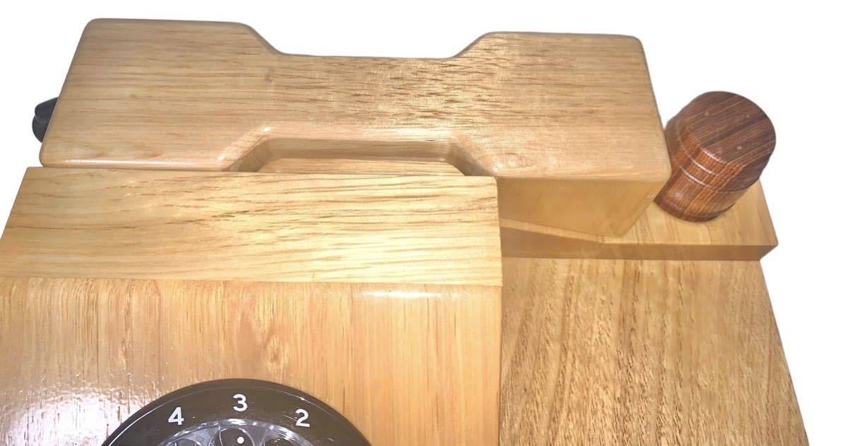 NTT ウッドホン 稀少品 ふるさとの声 木製電話機 黒電話 当時物 1986年 