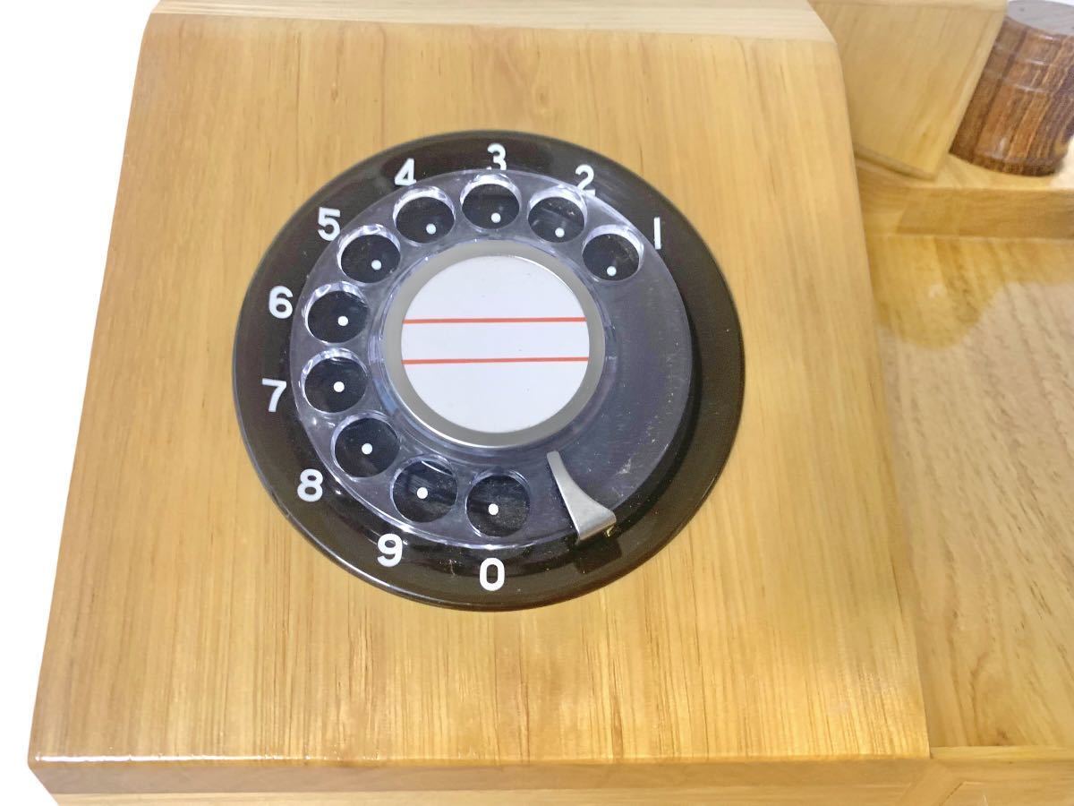 NTT ウッドホン 稀少品 ふるさとの声 木製電話機 黒電話 当時物 1986年 