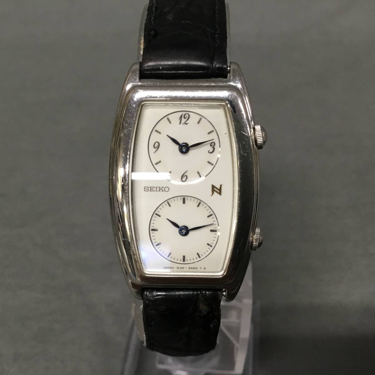 【美品】セイコー ノイエ クォーツ【1E20-3A00】デュアルタイム【不働品】 050622 236726 SEIKO セイコー ノイエ デュアルタイム 1E20-3A00