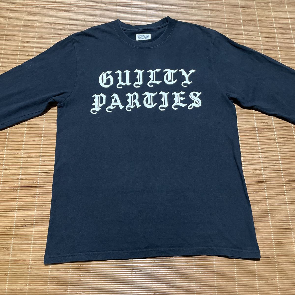 WAKCKO MARIA ワコマリア GUILTY PARTIES ロゴ プリント 長袖 Tシャツ
