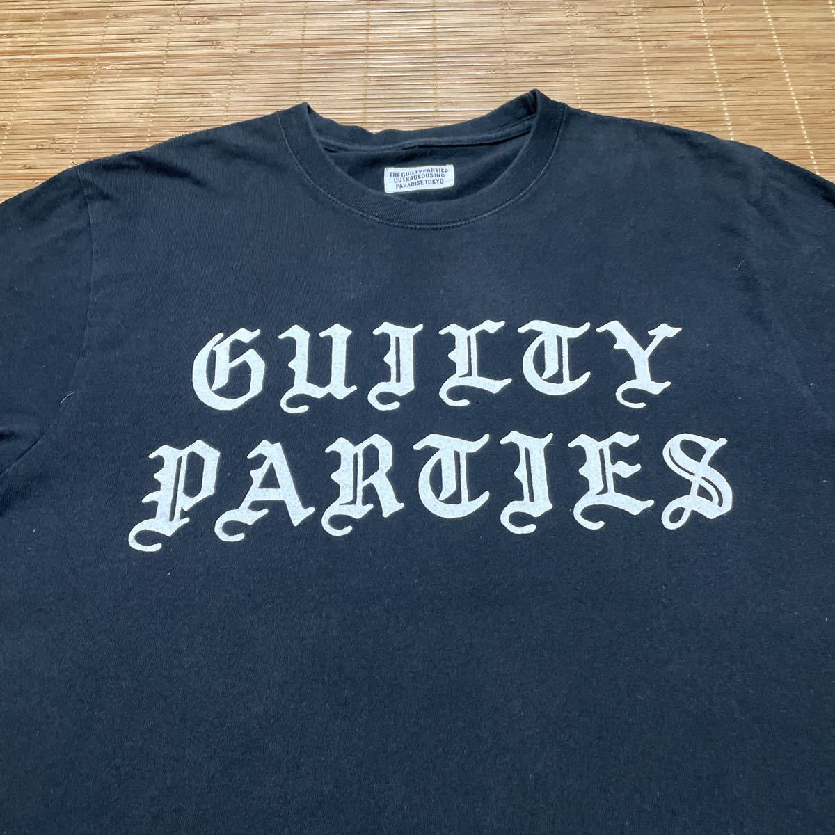 WAKCKO MARIA ワコマリア GUILTY PARTIES ロゴ プリント 長袖 Tシャツ