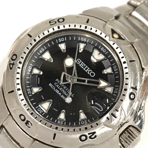 セイコー 腕時計 8F35-0030 パーペチュアルカレンダー デイト SCUBA 
