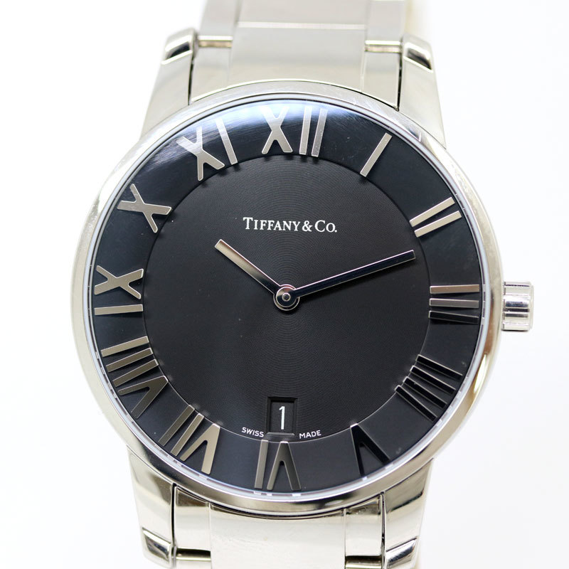 TIFFANY ＆Co ティファニー アトラス 2-ハンド 37.5mm ウォッチ メンズ クオーツ 腕時計 (質屋 藤千商店)