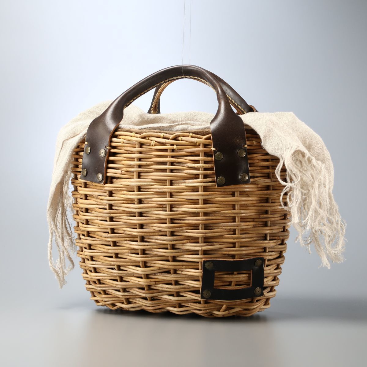 ebagos ナチュラルラタン かごバッグebagos ナチュラルラタン かご