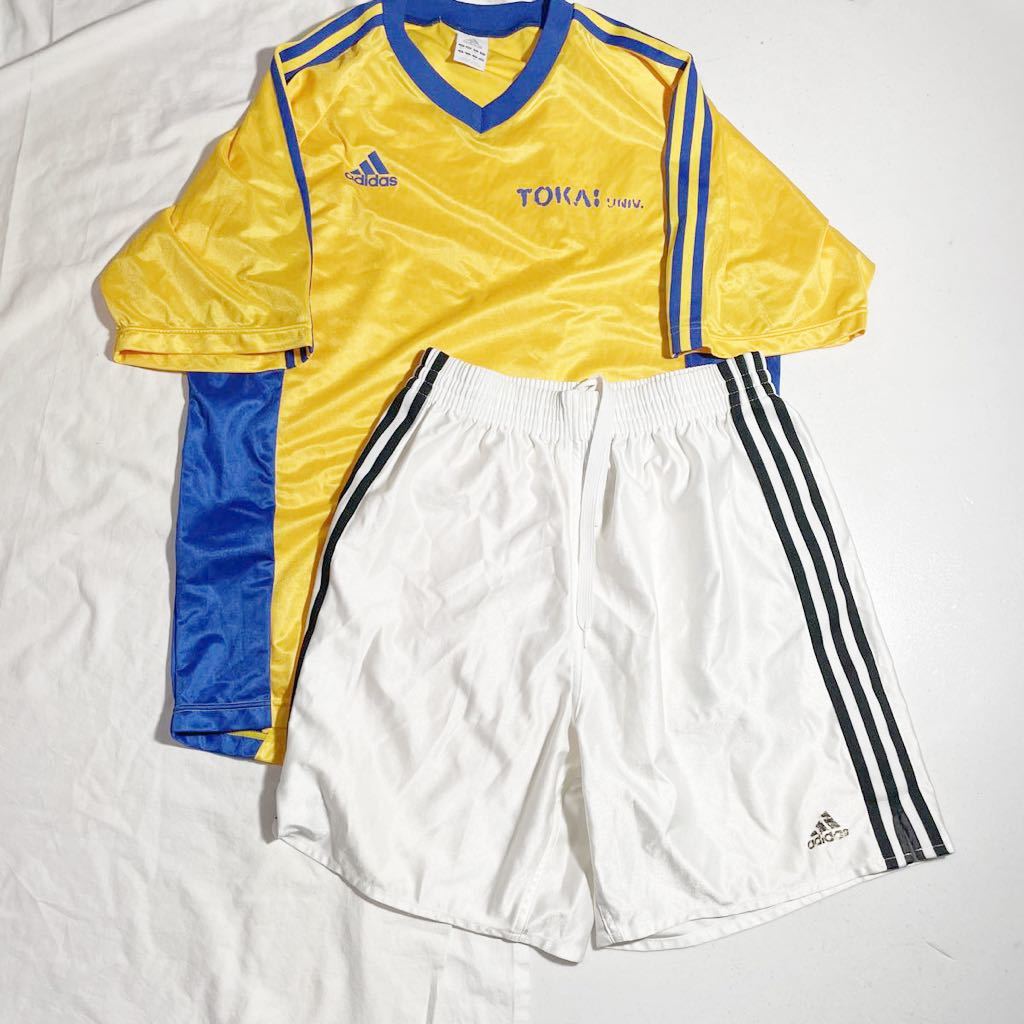 東海大学 サッカー部 支給 着用 アディダス adidas ユニフォーム 3本