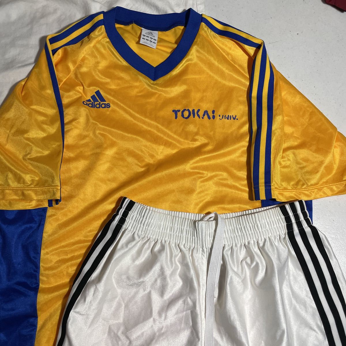 東海大学 サッカー部 支給 着用 アディダス adidas ユニフォーム 3本