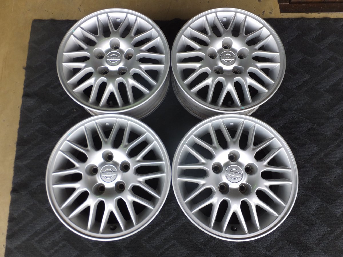 【中古品】日産　S15 シルビア 純正　6.0J-15 5/114.3+40　 15インチ ホイール4本セット