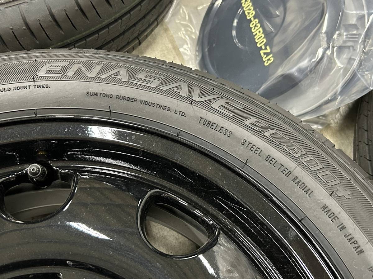 新車外し】スペーシア ベース 純正アルミホイール＆タイヤ 4本セット 