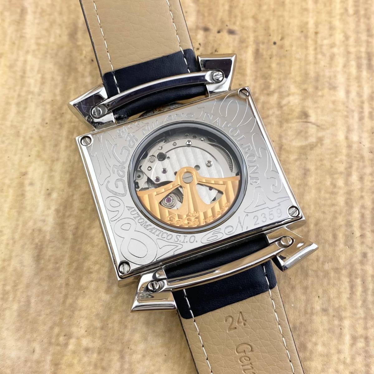 1円〜】GaGaMILANO ガガミラノ 腕時計 メンズ AT 自動巻 NAPOLEONE 
