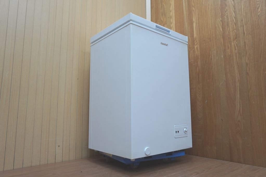 u23-0610☆未使用・保管品☆　comfee　ノンフロン冷凍庫　業務用　小型冷凍庫　家庭用フリーザー　RCC100WH1/E　100L 上開き ホワイト　202_3