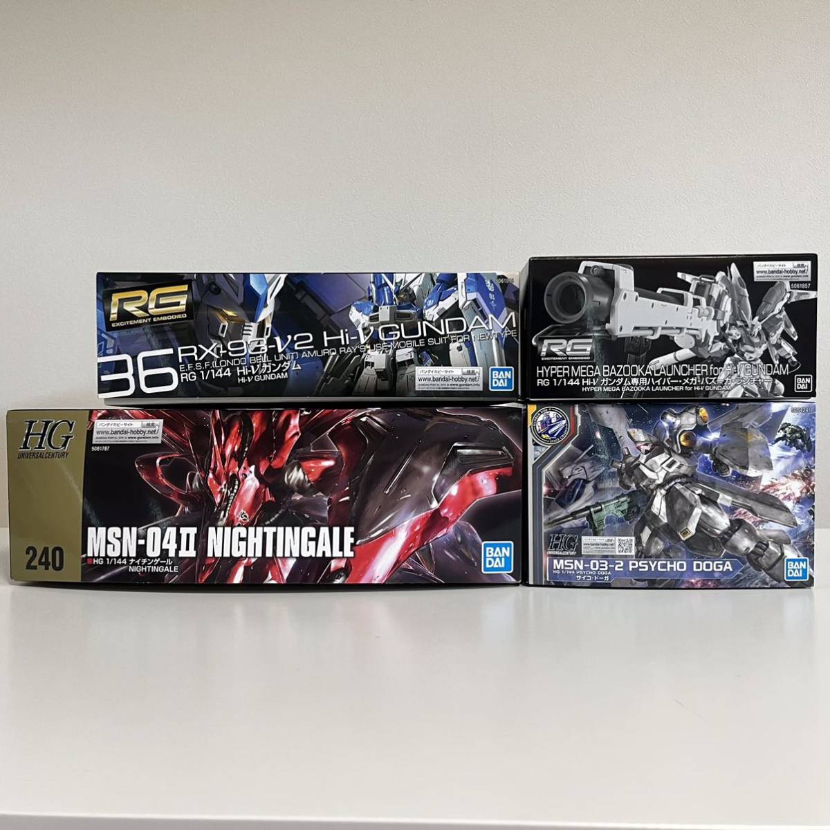 送料無料】1/144 ガンプラセット(HG ナイチンゲール、サイコ・ドーガ 