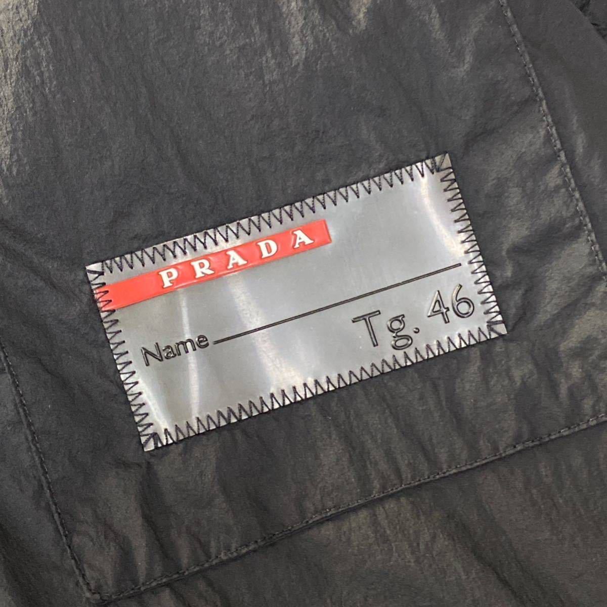 プラダ/PRADA】シアサッカー調しわ加工☆ ナイロンテーラード 