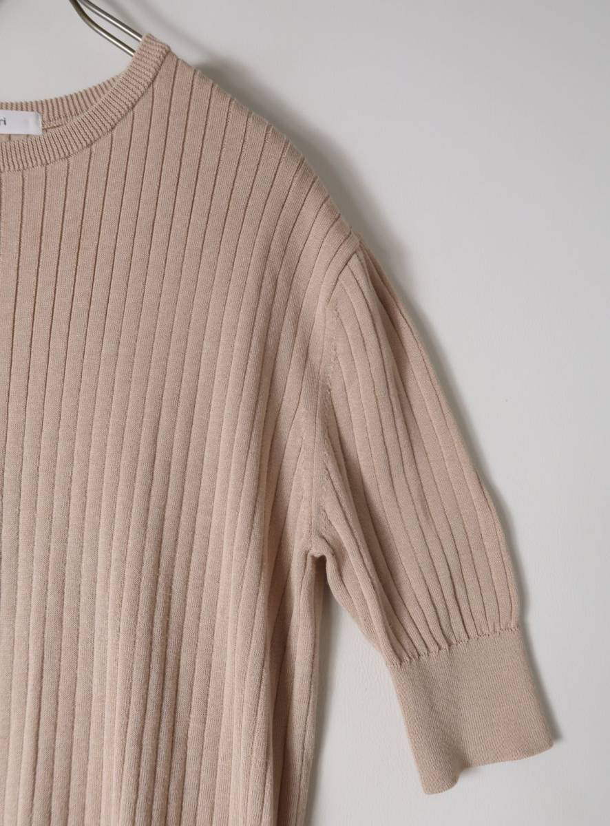 ヨリ yori☆洗える クルーネックリブニット フリーサイズ 日本製☆Y-M 4382