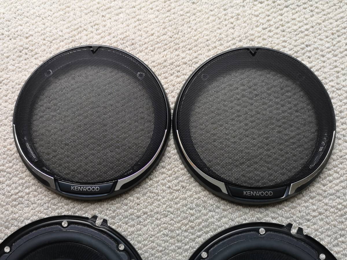 KENWOOD 3WAYコアキシアルスピーカー KFC-1695PS グリル付き 