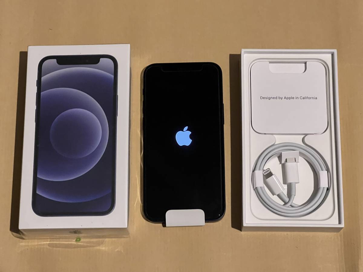 ☆美品バッテリー交換済☆Apple iPhone 12 mini 256GB ブラック A2398 