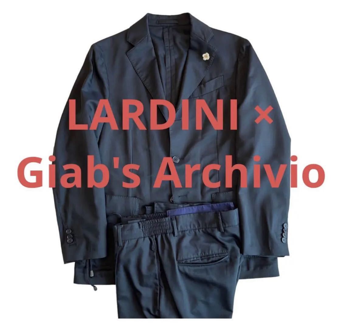 LARDINI × Giab's コラボ シャカウール セットアップ スーツ 46 | ラルディーニ ジャブス アルキビオ ジャケット スラックス マサッチョ