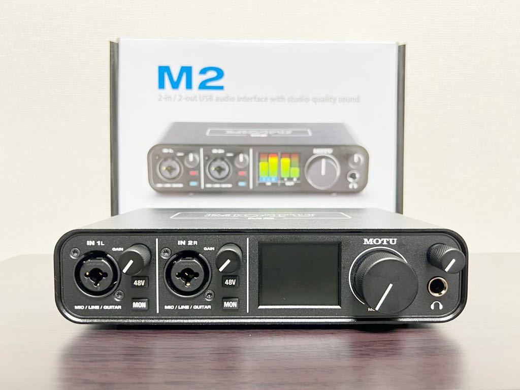 ほぼ未使用】MOTU M2 2in2out オーディオインターフェース ESS SABRE