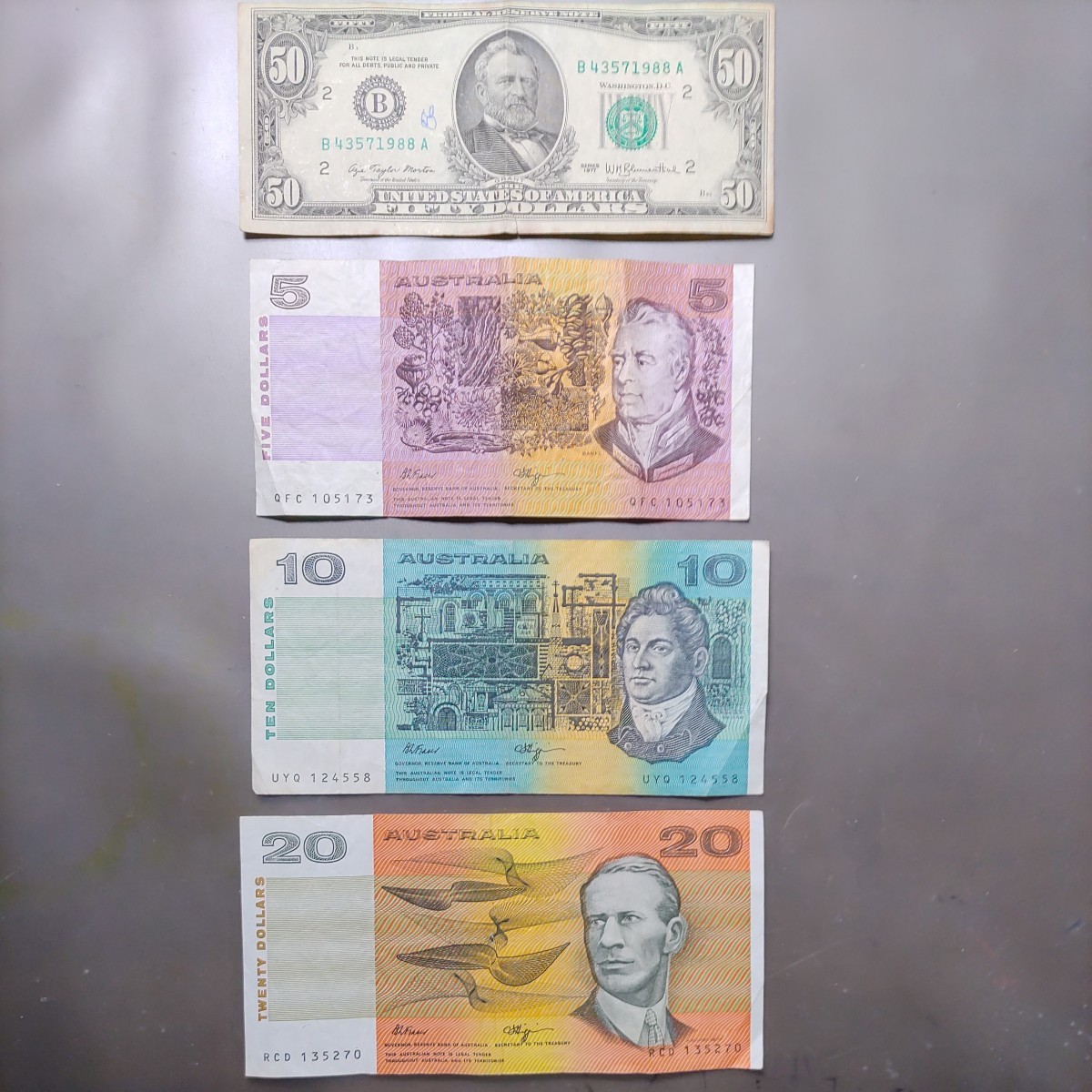 アメリカ 50ドル オーストラリア 35ドル 米ドル USD 米国 豪州 AUD - u003c Wikipedia トラトラブログ オーストラリア