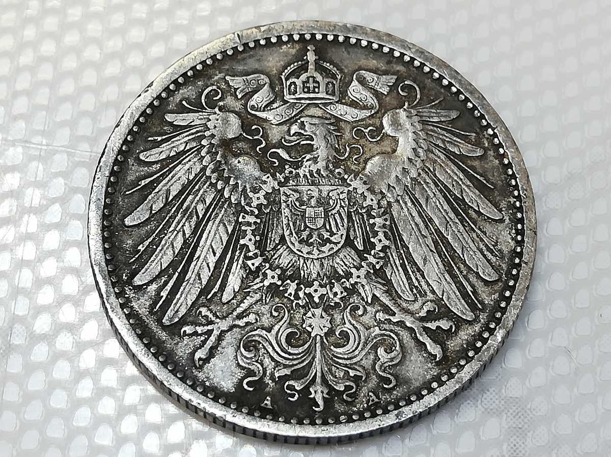 33609-2〔自宅保管品〕 ドイツ 帝国 1マルク 銀貨 1905＆1/2マルク