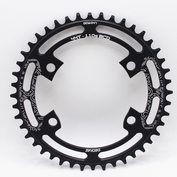 wuzei ナローワイドチェーンリング シマノ4アームクランク用 黒 110BCD