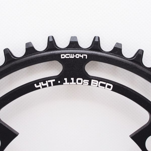 wuzei ナローワイドチェーンリング シマノ4アームクランク用 黒 110BCD