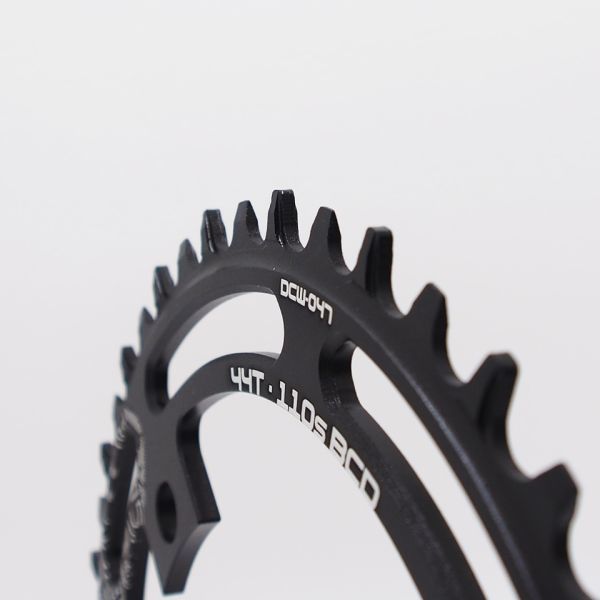 wuzei ナローワイドチェーンリング シマノ4アームクランク用 黒 110BCD