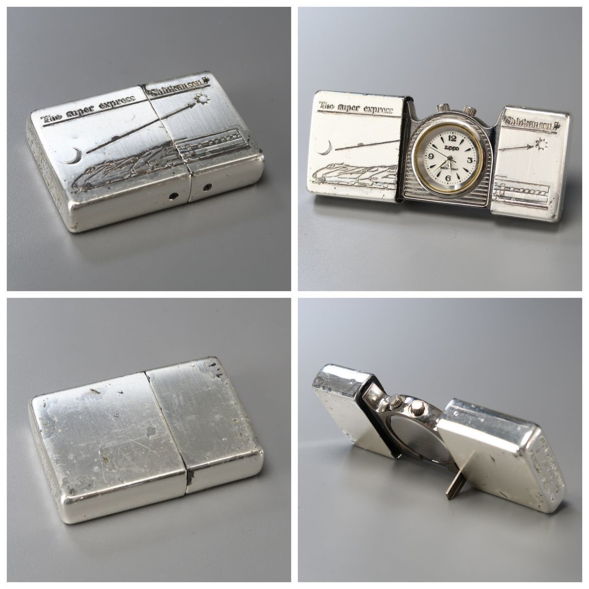 GJ4092：zippo/ジッポー オイルライター ポケットクロック 5点セット 