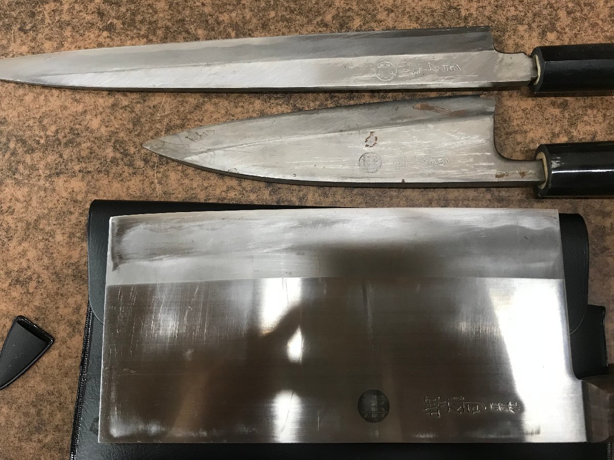 ☆中古品☆ 服部刃物 HATTORI 包丁セット ハードケース付 堺刀司