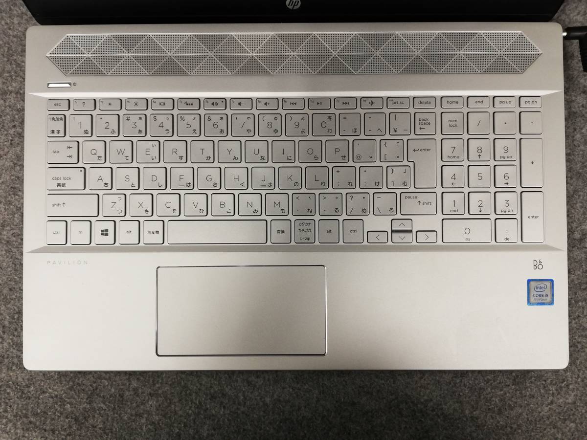 HP Pavilion 15-cu0003TU i5-8150U Bios確認 ジャンク 2BPH HP