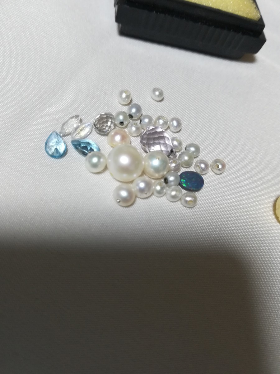 ルースまとめ売り 真珠 アコヤ 黒蝶 宝石 オパール 素材 材料 整理品 パール コレクション ジュエリー ストーン 本真珠_6
