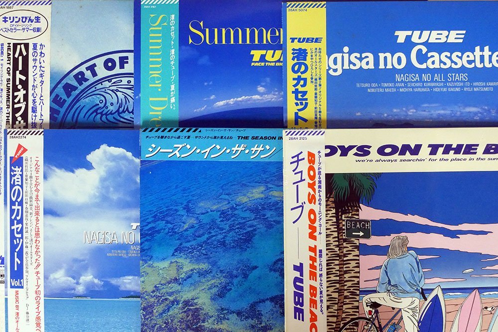TUBE チューブ CDアルバム 28枚セット ワンオーナー品 帯付き多数 TUBE シーズンインザサン LPレコード 帯付き 12インチシングル