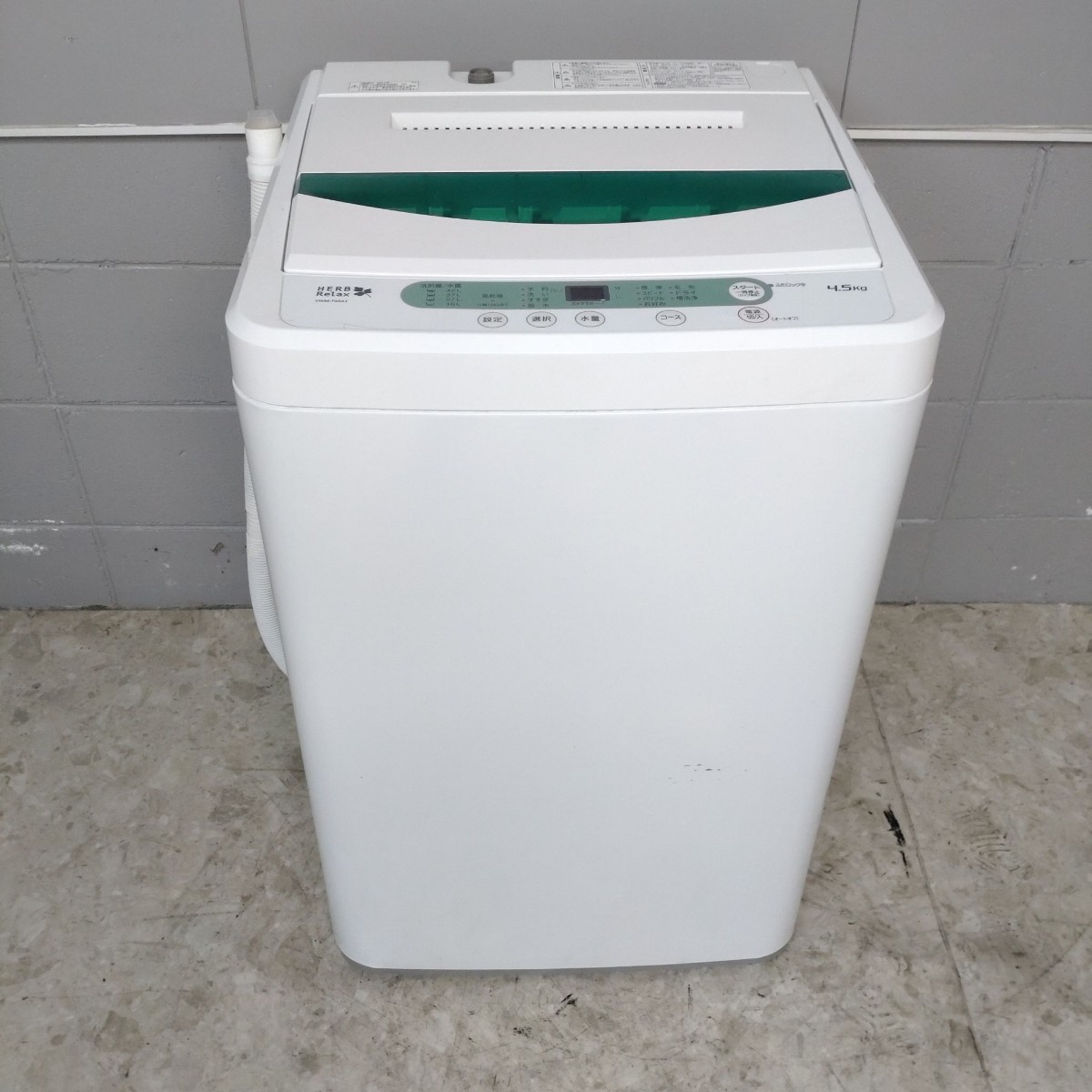 YAMADA ヤマダ 全自動電気洗濯機 YWM-T45A1 4.5kg 動作確認済み