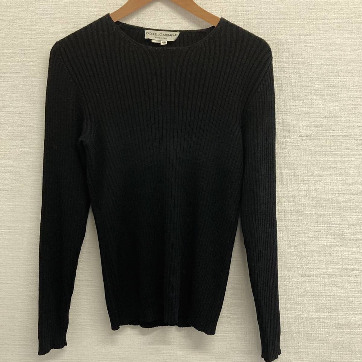 DOLCE＆GABBANA ドルチェ＆ガッバーナ 　ニット セーター　サイズ46　ブラック
