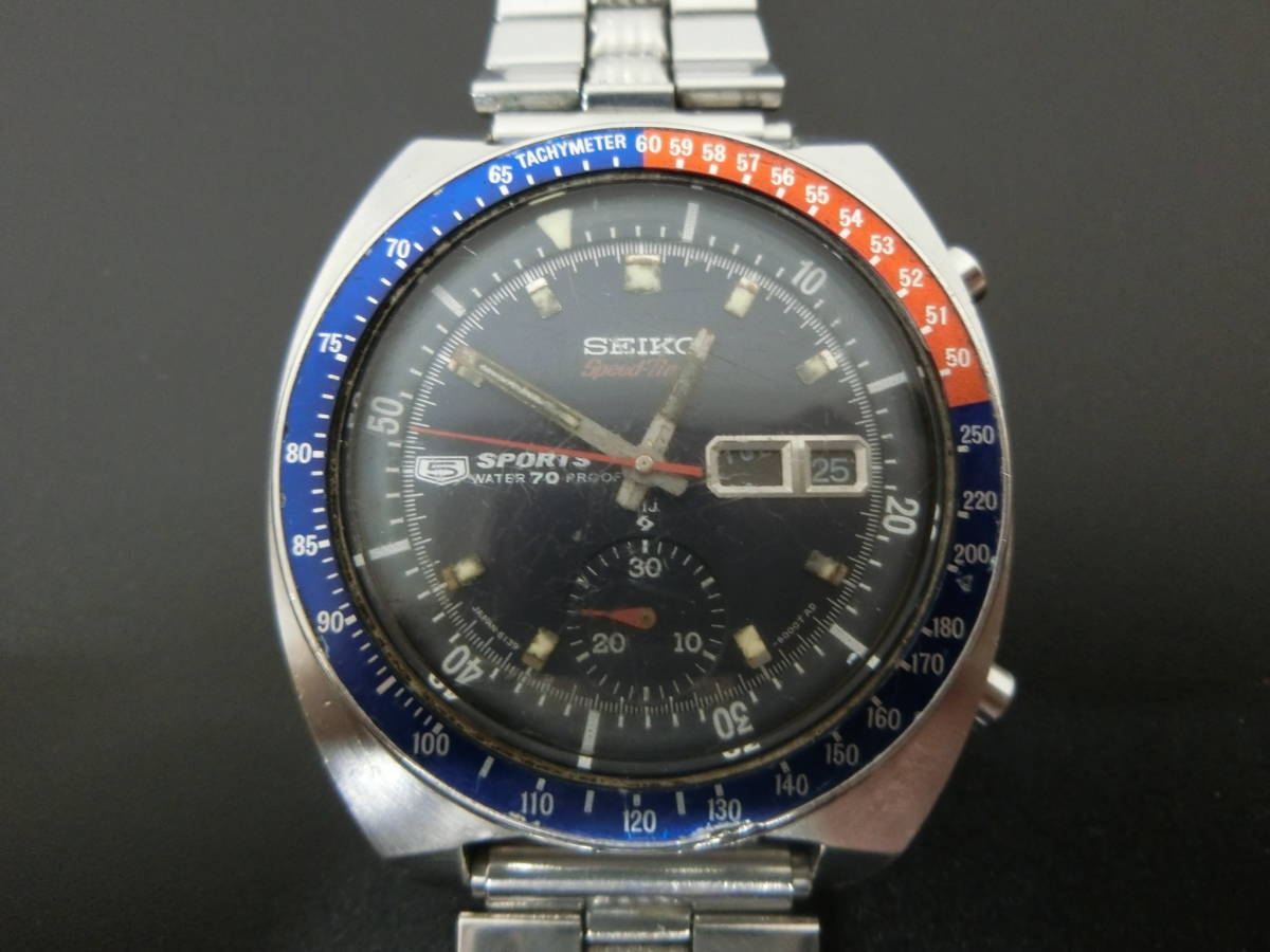 稼動品 SEIKO セイコー 5スポーツ スピードタイマー 6139-6000 稼動品 SEIKO セイコー 5スポーツ スピードタイマー 6139-6000