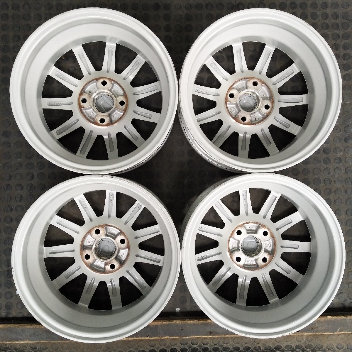 管理番号：S6-55【4本価格】【14x4.5J 4x100 ET+40 ハブ56】HONDA 