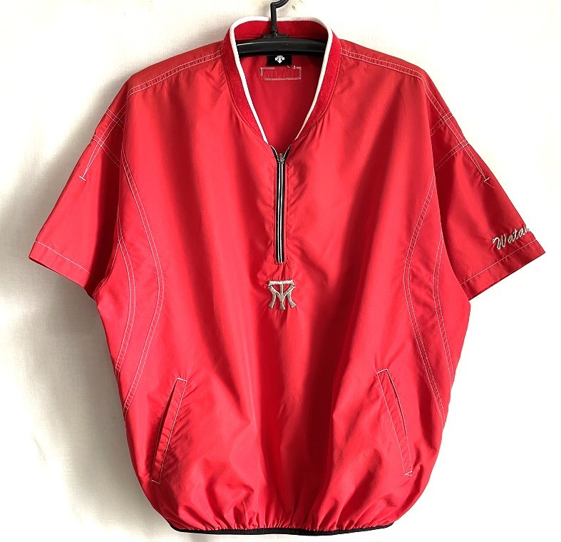 デサント　社会人野球　トヨタ自動車硬式野球部　プルオーバーコート　O　練習着　半袖コート