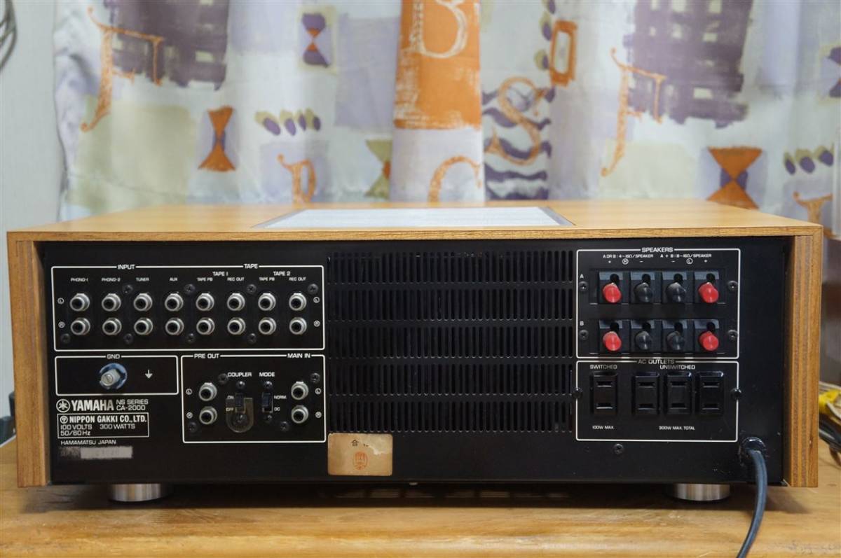 YAMAHA ヤマハ プリメインアンプ CA－2000 整備品 家電、AV