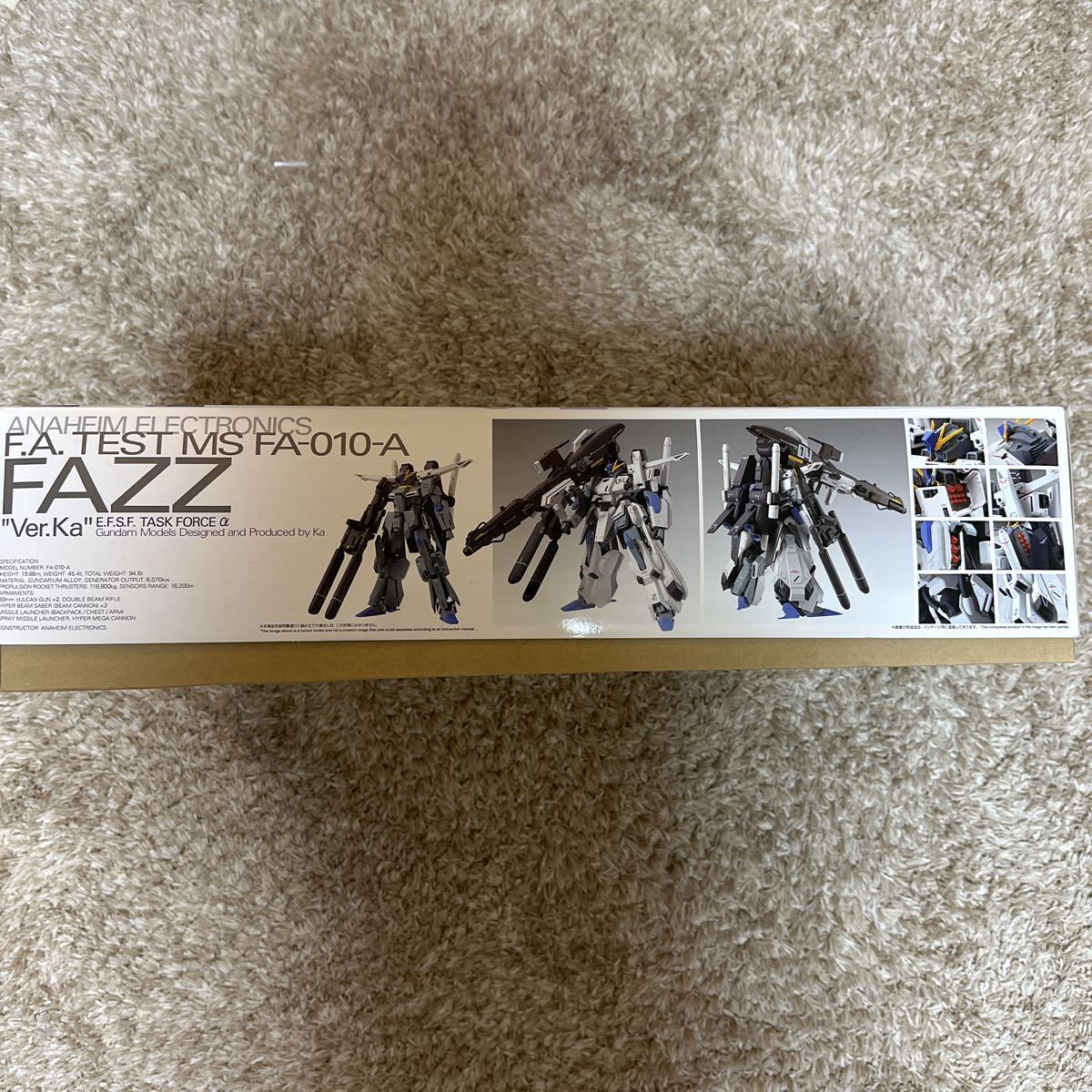 F.A TEST MS FA-010-A FAZZ Ver.Ka ガンダム 未組立 ガンプラ 1/100 