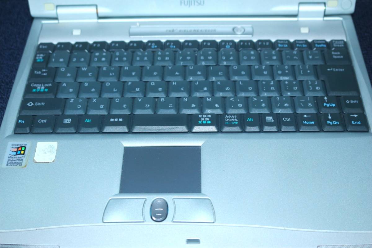 windows98se 富士通 FM/V biblo FUJITSU FMV-BIBLO NE4/600R / 富士通 A4ファイル ノートPC Windows