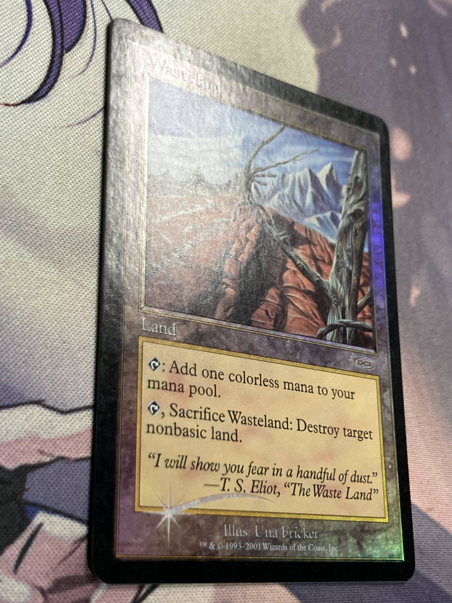 MTG 不毛の大地 プログラム褒賞 英語 foil 1枚 MTG 不毛の大地