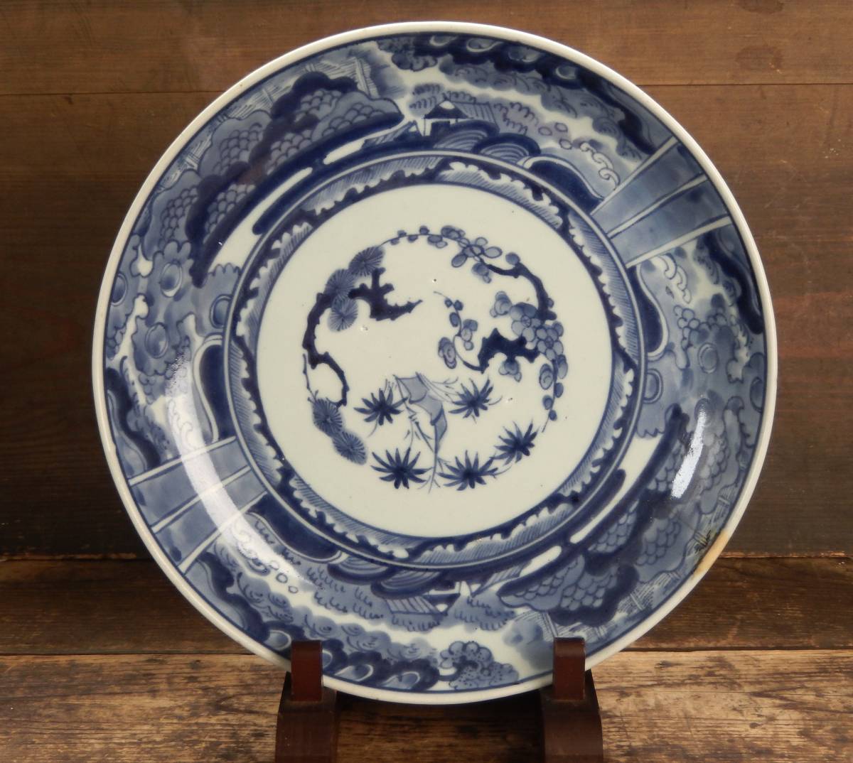 2026年最新古伊万里 【OAN】 古伊万里 染付 大皿 飾皿 大成化年