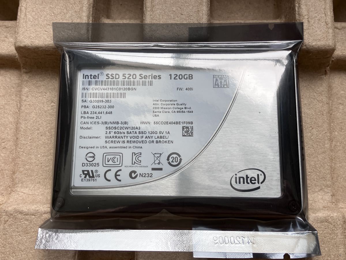 Hot intel ssd 520 120gb Factory Sale RMA Intel SSD 520 120GB MLC SATA  6.0Gbps
